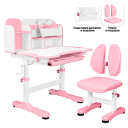 Комплект Anatomica Umka парта + стул + надстройка + выдвижной ящик + подставка для книг